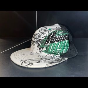 One Size Mountain Dew Flat Bill Hat